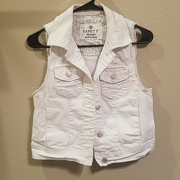 Vanity Jackets & Blazers - Vanity White Denim Vest